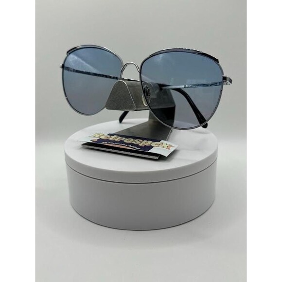 NEW Vintage Oversize Sunglasses | Non RX Blue Fade Lens Oscar de la Renta 1980s